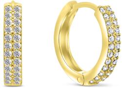 Brilio Silver Időtlen karika fülbevaló aranyozott ezüstből EA343Y