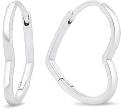 Brilio Silver Romantikus ezüst szív alakú fülbevaló EA391W