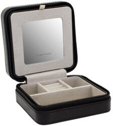 Friedrich Lederwaren Stílusos fekete utazási ékszerdoboz Milano 20143-2