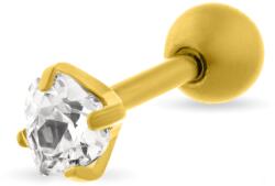 Troli Bájos aranyozott titán piercing VSE6015G-PET