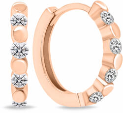 Brilio Silver Stílusos bronz gyűrűk átlátszó cirkónium kövekkel EA676R