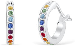 CRYSTalp Időtlen karika fülbevaló cirkónium kövekkel Chakra Hoop 40324. MLT. R