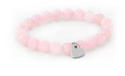 Agato Beneto Rózsakvarc gyöngy karkötő MINK81/17