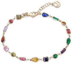 Viceroy Játékos aranyozott karkötő színes cirkónium kövekkel Elegant 1342P100-39