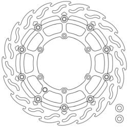 Moto Master MX_MMAST-17103560 Féktárcsa úszó Supermoto Street 320mm Beta Rr