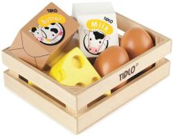 Tidlo Fa doboz tejtermékekkel és tojással (DDT0103)