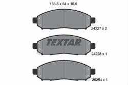 TEXTAR Set placute frana TEXTAR 2422704