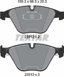 TEXTAR Set placute frana TEXTAR 2331211