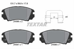 TEXTAR Set placute frana TEXTAR 2458601