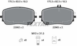 TEXTAR Set placute frana TEXTAR 2296201