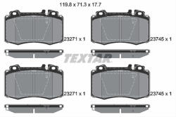 TEXTAR Set placute frana TEXTAR 2374502