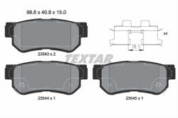 TEXTAR Set placute frana TEXTAR 2354301