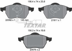 TEXTAR Set placute frana TEXTAR 2339201