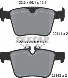 TEXTAR Set placute frana TEXTAR 2214101