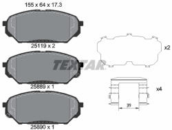 TEXTAR Set placute frana TEXTAR 2511901