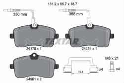 TEXTAR Set placute frana TEXTAR 2417501