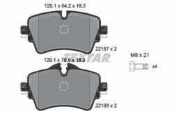 TEXTAR Set placute frana TEXTAR 2218701