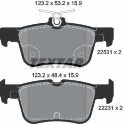 TEXTAR Set placute frana TEXTAR 2253101