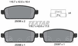 TEXTAR Set placute frana TEXTAR 2509602