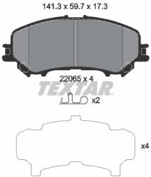 TEXTAR Set placute frana TEXTAR 2206503