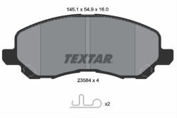 TEXTAR Set placute frana TEXTAR 2358401