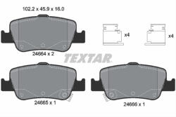 TEXTAR Set placute frana TEXTAR 2466401