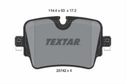 TEXTAR Set placute frana TEXTAR 2574201