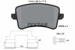 TEXTAR Set placute frana TEXTAR 2460601