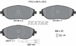 TEXTAR Set placute frana TEXTAR 2473801