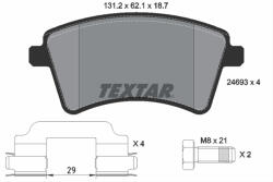 TEXTAR Set placute frana TEXTAR 2469301