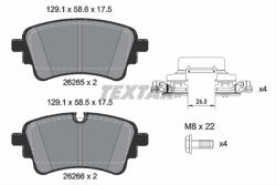 TEXTAR Set placute frana TEXTAR 2626501