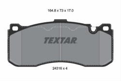 TEXTAR Set placute frana TEXTAR 2431601