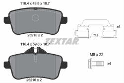 TEXTAR Set placute frana TEXTAR 2521501