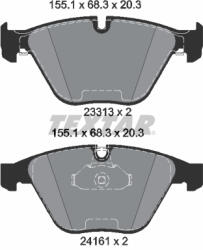 TEXTAR Set placute frana TEXTAR 2331303