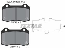 TEXTAR Set placute frana TEXTAR 2574301