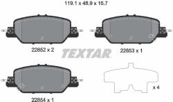 TEXTAR Set placute frana TEXTAR 2285201