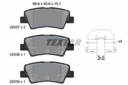 TEXTAR Set placute frana TEXTAR 2533701