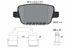 TEXTAR Set placute frana TEXTAR 2453702