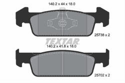 TEXTAR Set placute frana TEXTAR 2573801