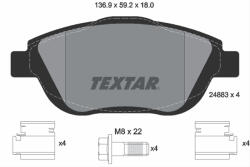TEXTAR Set placute frana TEXTAR 2488301