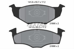 TEXTAR Set placute frana TEXTAR 2186602