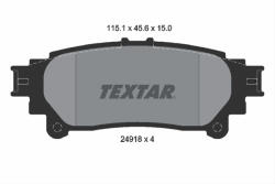 TEXTAR Set placute frana TEXTAR 2491801