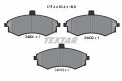 TEXTAR Set placute frana TEXTAR 2403101