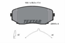 TEXTAR Set placute frana TEXTAR 2351503
