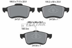 TEXTAR Set placute frana TEXTAR 2472701