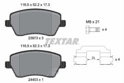 TEXTAR Set placute frana TEXTAR 2397302
