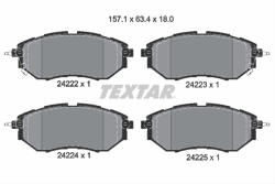 TEXTAR Set placute frana TEXTAR 2422201
