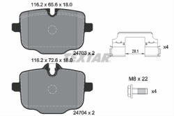 TEXTAR Set placute frana TEXTAR 2470301