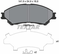 TEXTAR Set placute frana TEXTAR 2597901