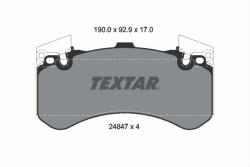 TEXTAR Set placute frana TEXTAR 2484701